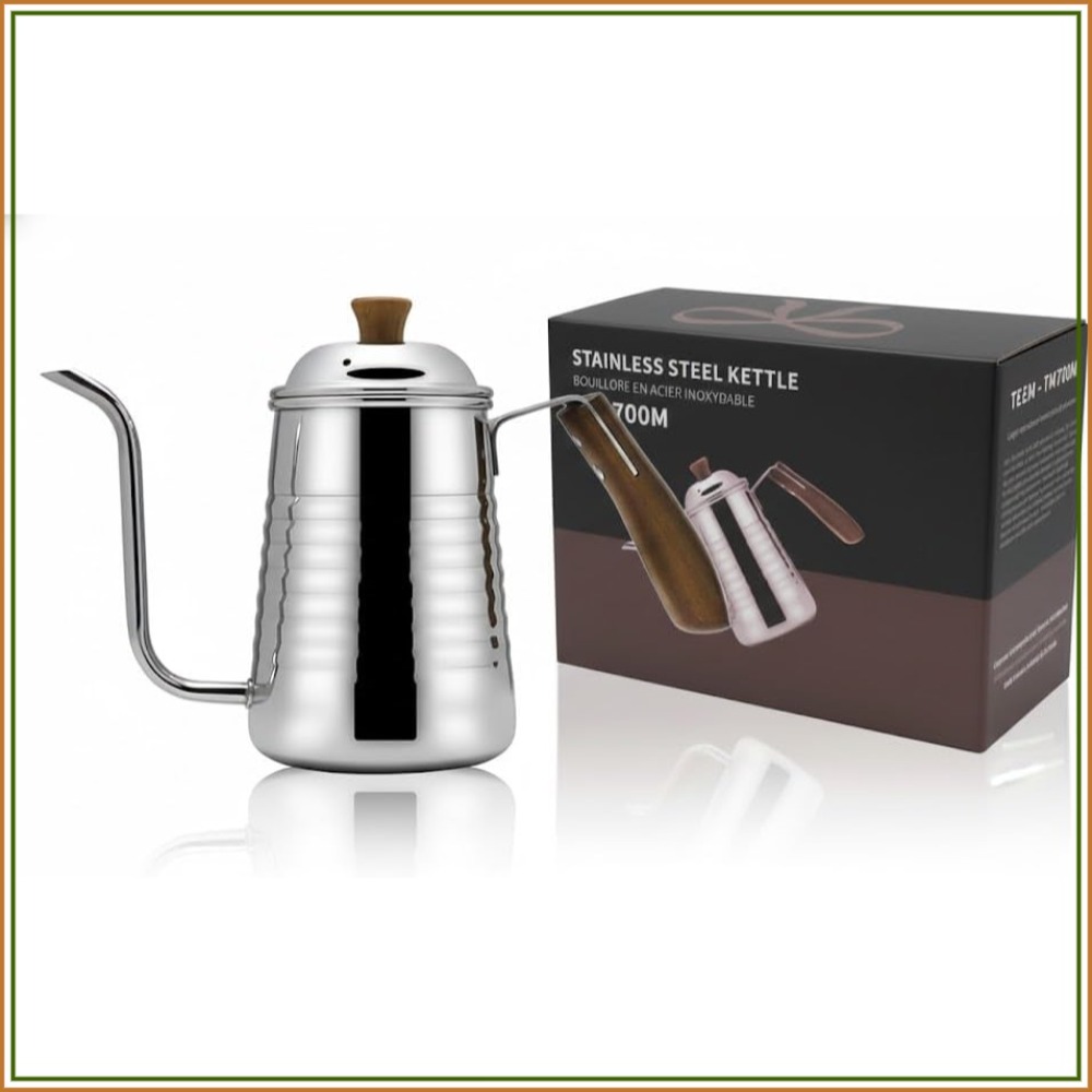 Coffee Tea Gift - Elegant 700ml Gooseneck Kettle, Precision Pour
