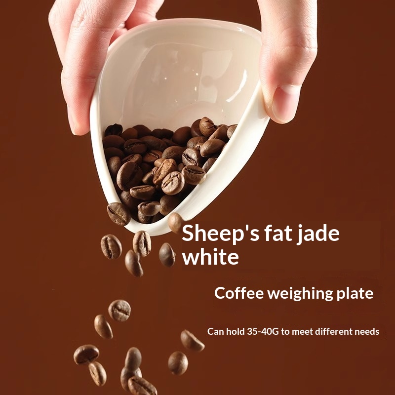 Coffee Bean Scale - Ceramic Coffee Bean Dosing Tray Sheep