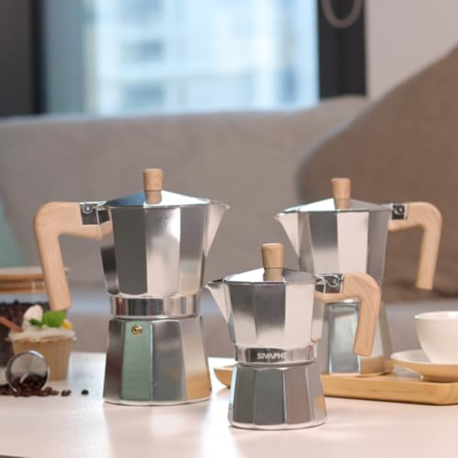 Aluminum Moka Pot Stovetop Esp - Coffee Tea Press avis et prix