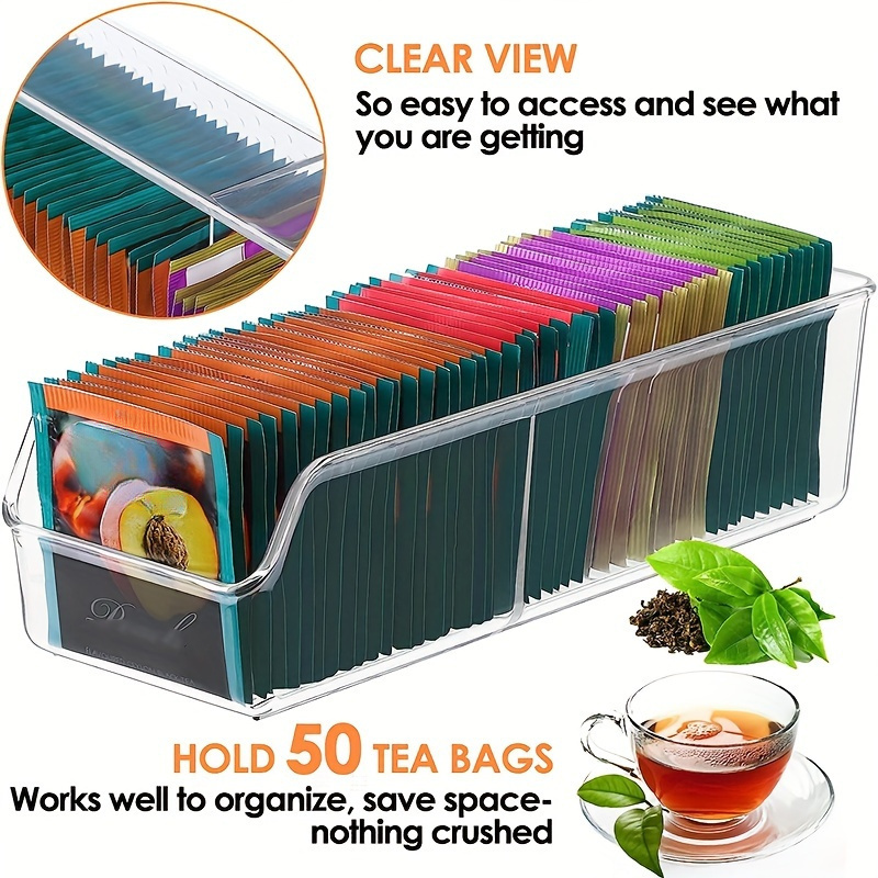 1pc Clear Tea Bag Organizer Bo - Coffee Tea Bags avis et prix