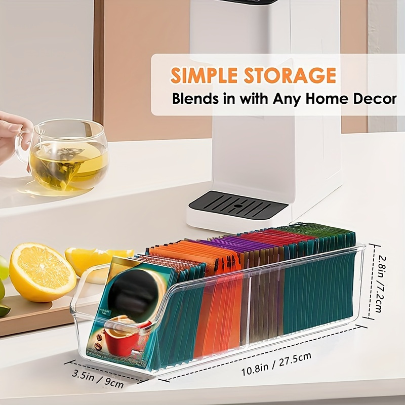 1pc Clear Tea Bag Organizer Bo - Coffee Tea Bags avis et prix