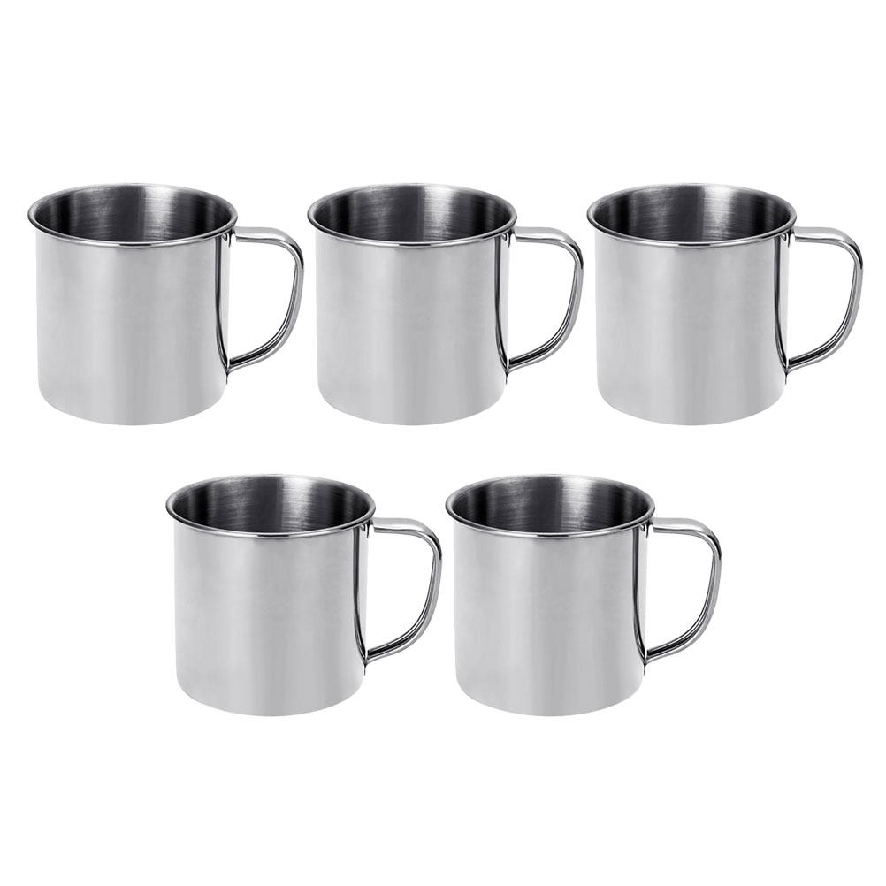 5Pcs Stainless Steel Cup Heavy - Coffee Tea Mugs avis et prix