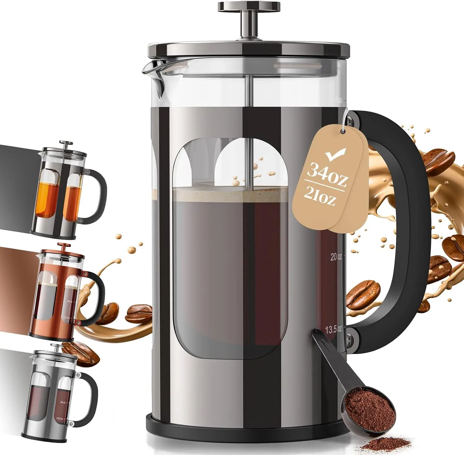 French Press Coffee Maker 34oz - Coffee Tea Gift avis et prix