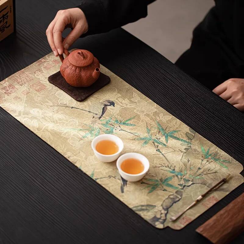 Chinese Cloud Silk Green Bambo - Bamboo Tea Tray avis et prix