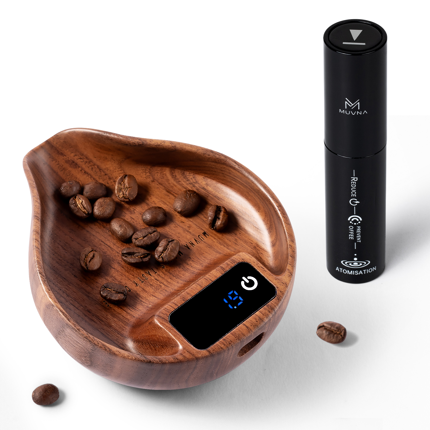 Muvna Wooden Coffee Scale, Rec - Coffee Bean Scale avis et prix