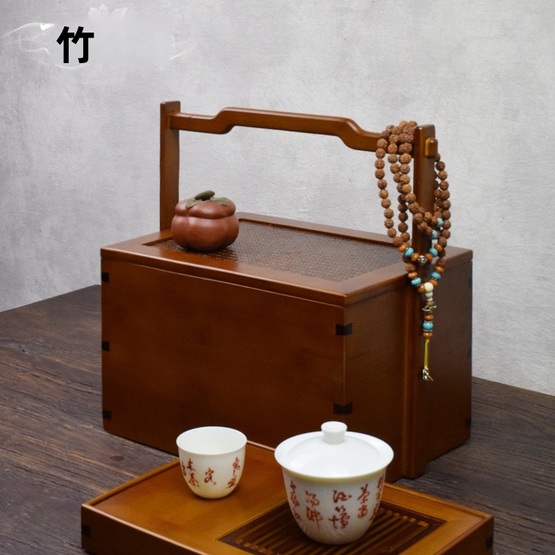 Portable Travel Bamboo Tea Set - Bamboo Tea Tray avis et prix