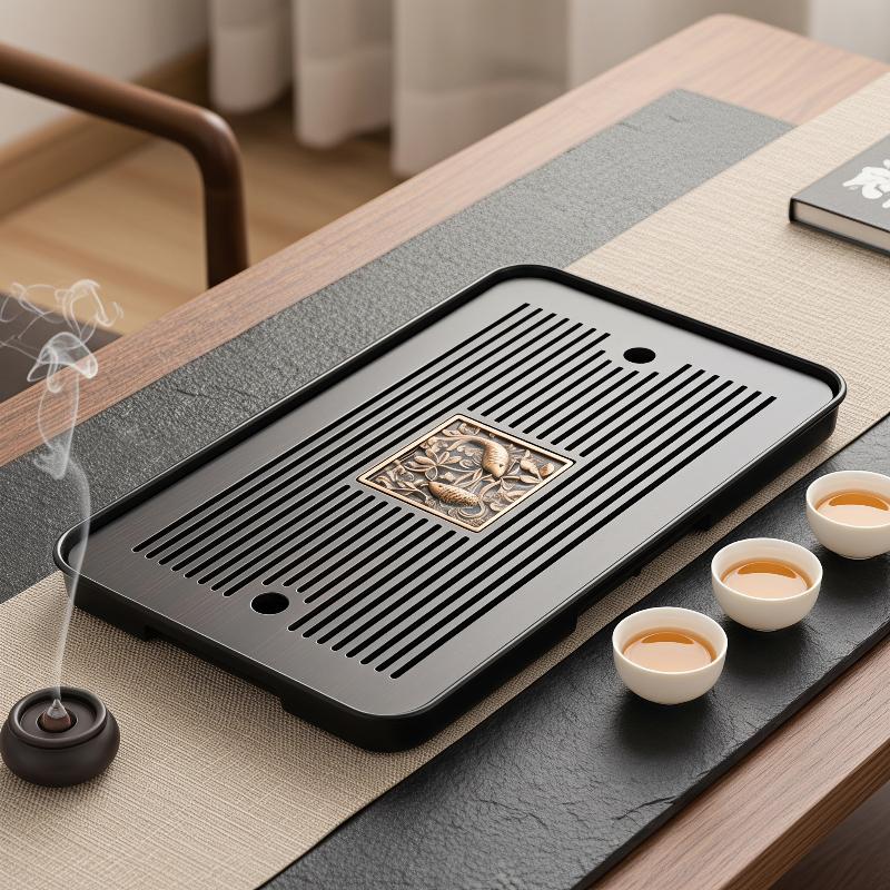 Double-Layer Wooden Tea Tray W - Bamboo Tea Tray avis et prix