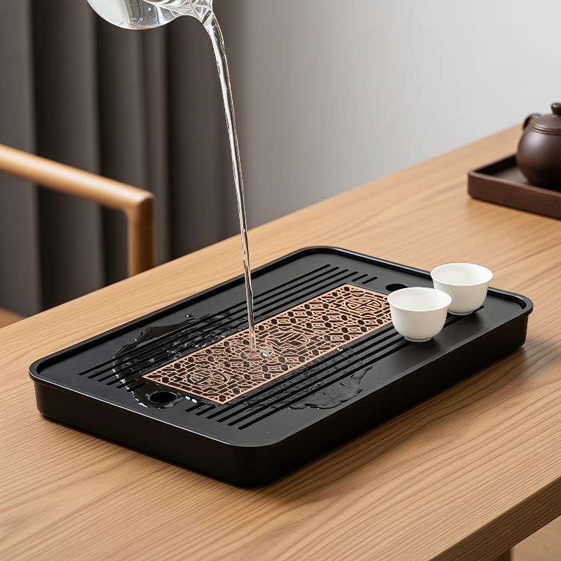 Double-Layer Wooden Tea Tray W - Bamboo Tea Tray avis et prix