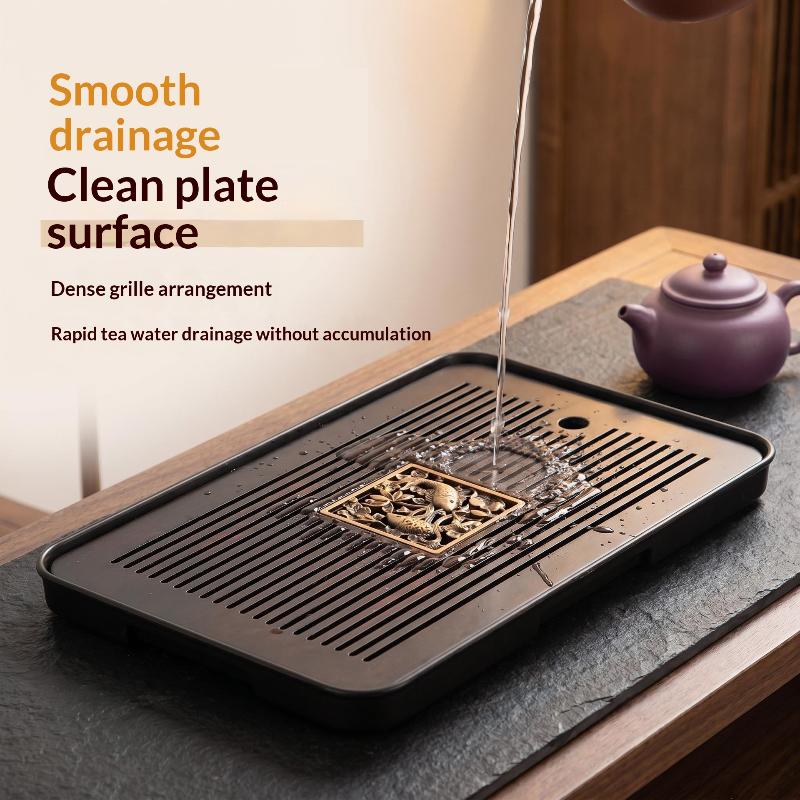 Double-Layer Wooden Tea Tray W - Bamboo Tea Tray avis et prix