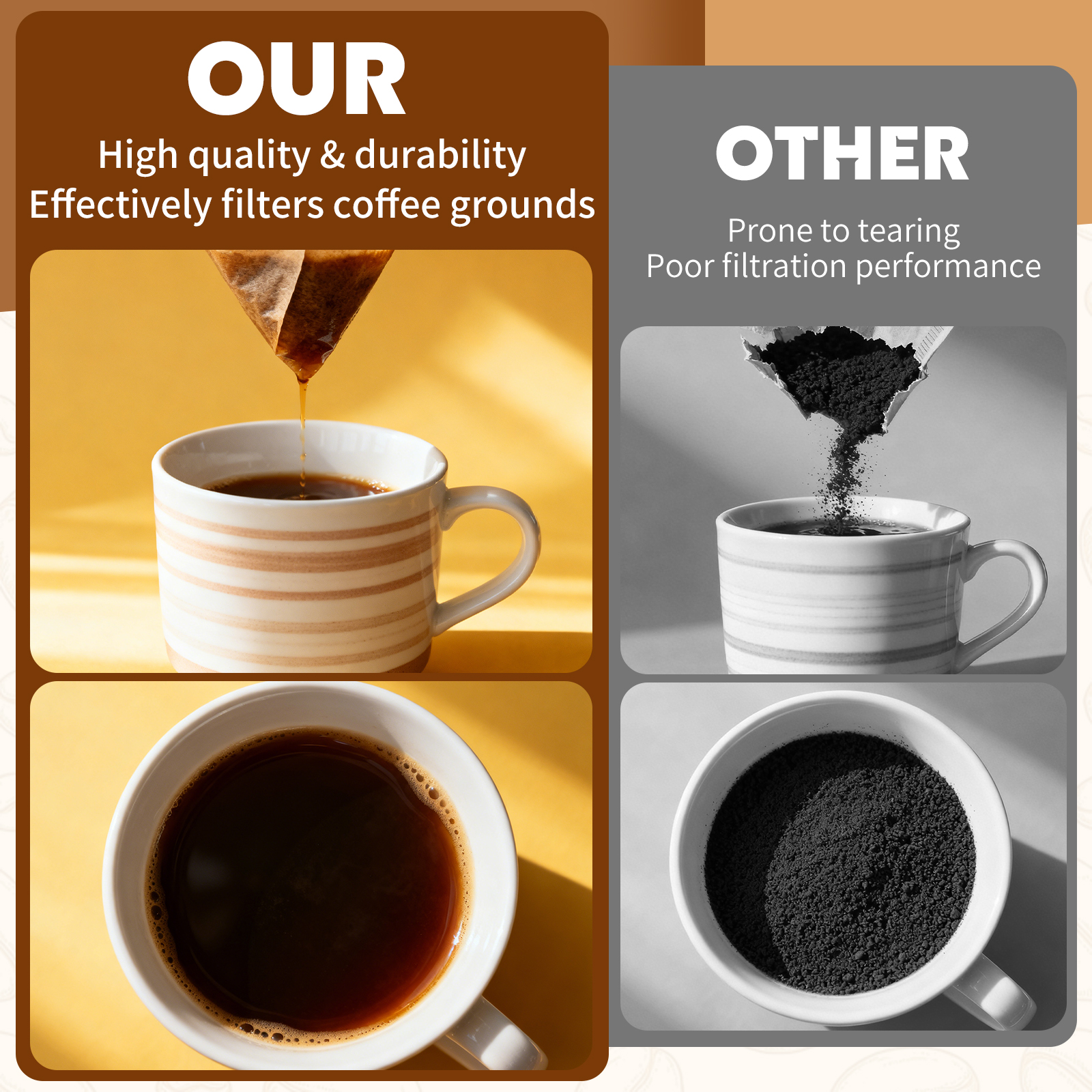 Coffee Filter Paper Bags V and - Coffee Tea Bags avis et prix