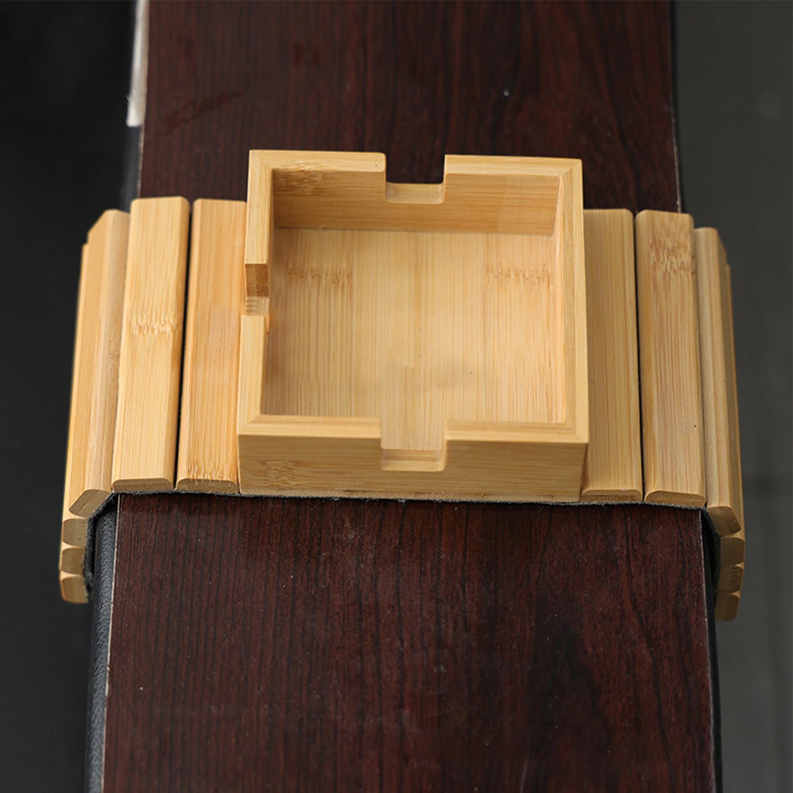 Couch Cup Holder Wood Sofa Arm - Bamboo Tea Tray avis et prix