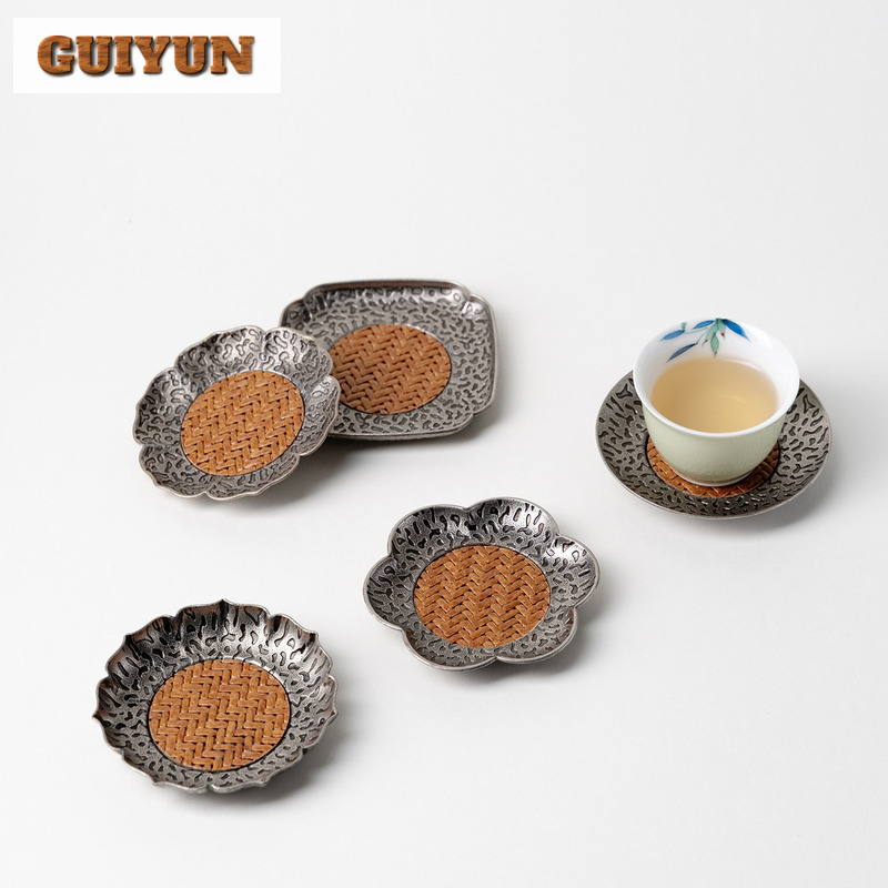 2pc/lot Alloy Rattan Mat Coast - Coffee Tea Stand avis et prix