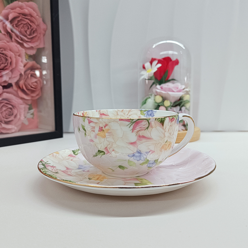 Elegant Pastoral Floral Fine B - Coffee Tea Gift avis et prix
