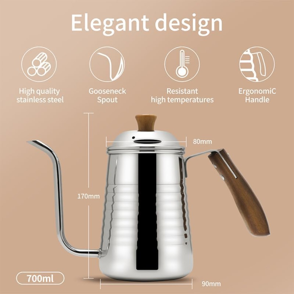 Elegant 700ml Gooseneck Kettle - Coffee Tea Gift avis et prix