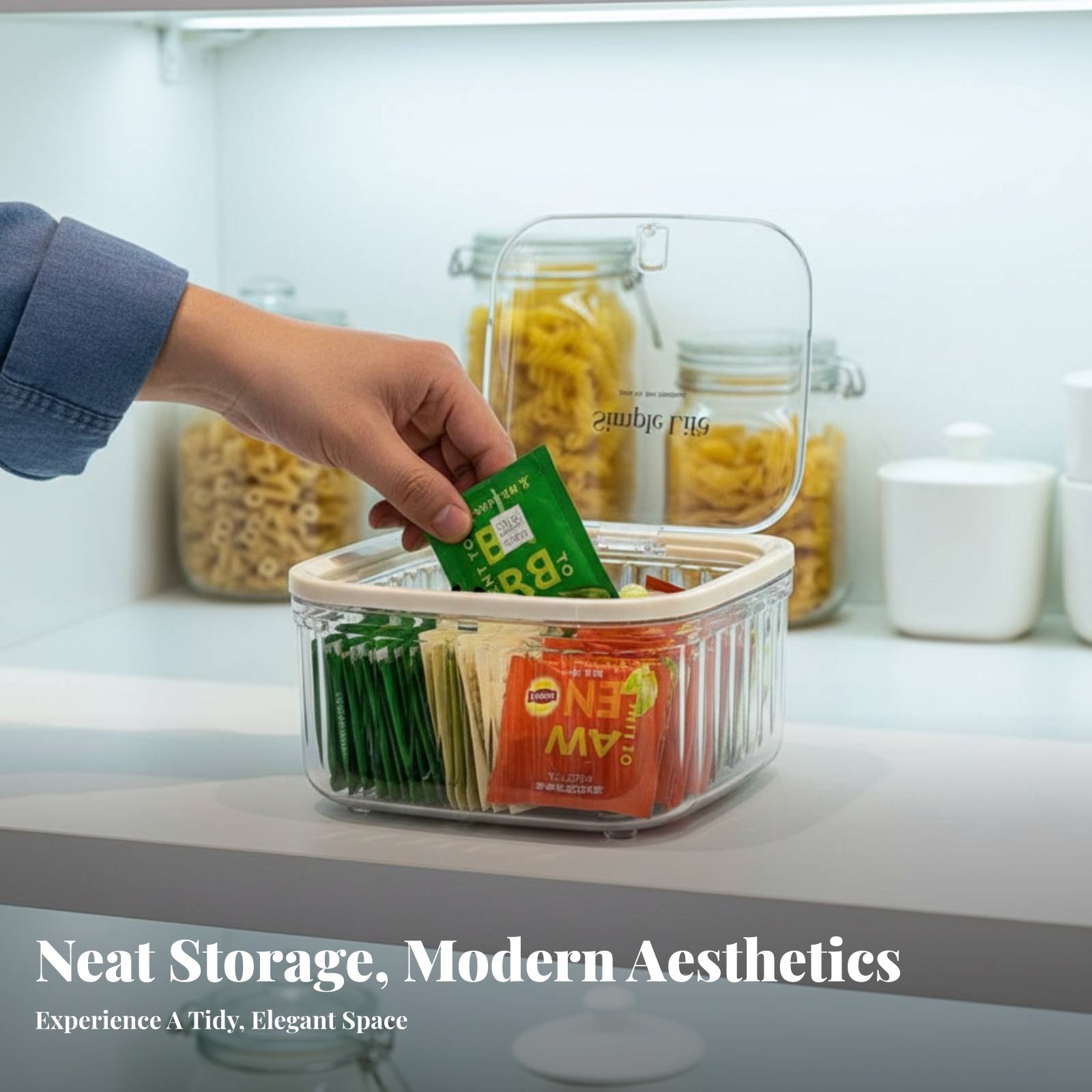 Plastic Tea Bag Storage Box La - Coffee Tea Bags avis et prix