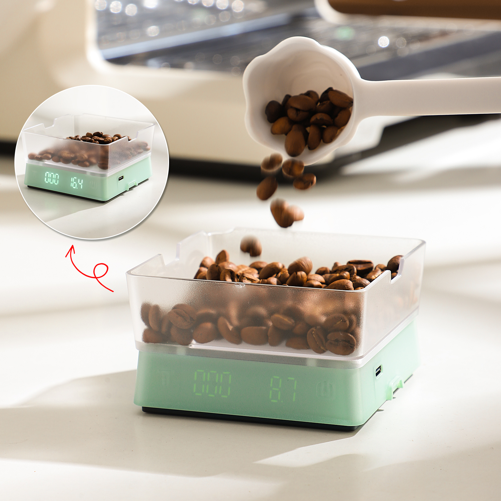 Bincoo electronic coffee scale - Coffee Bean Scale avis et prix
