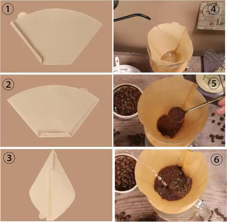50pcs/set Log Pulp Paper Coffe - Coffee Tea Bags avis et prix