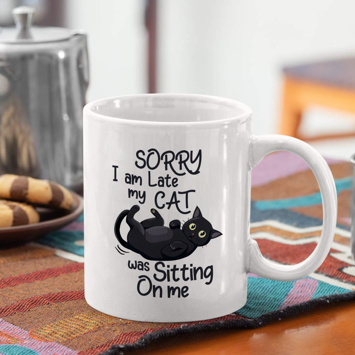 1 Funny Cat Shaped Ceramic Mug - Coffee Tea You And Me avis et prix