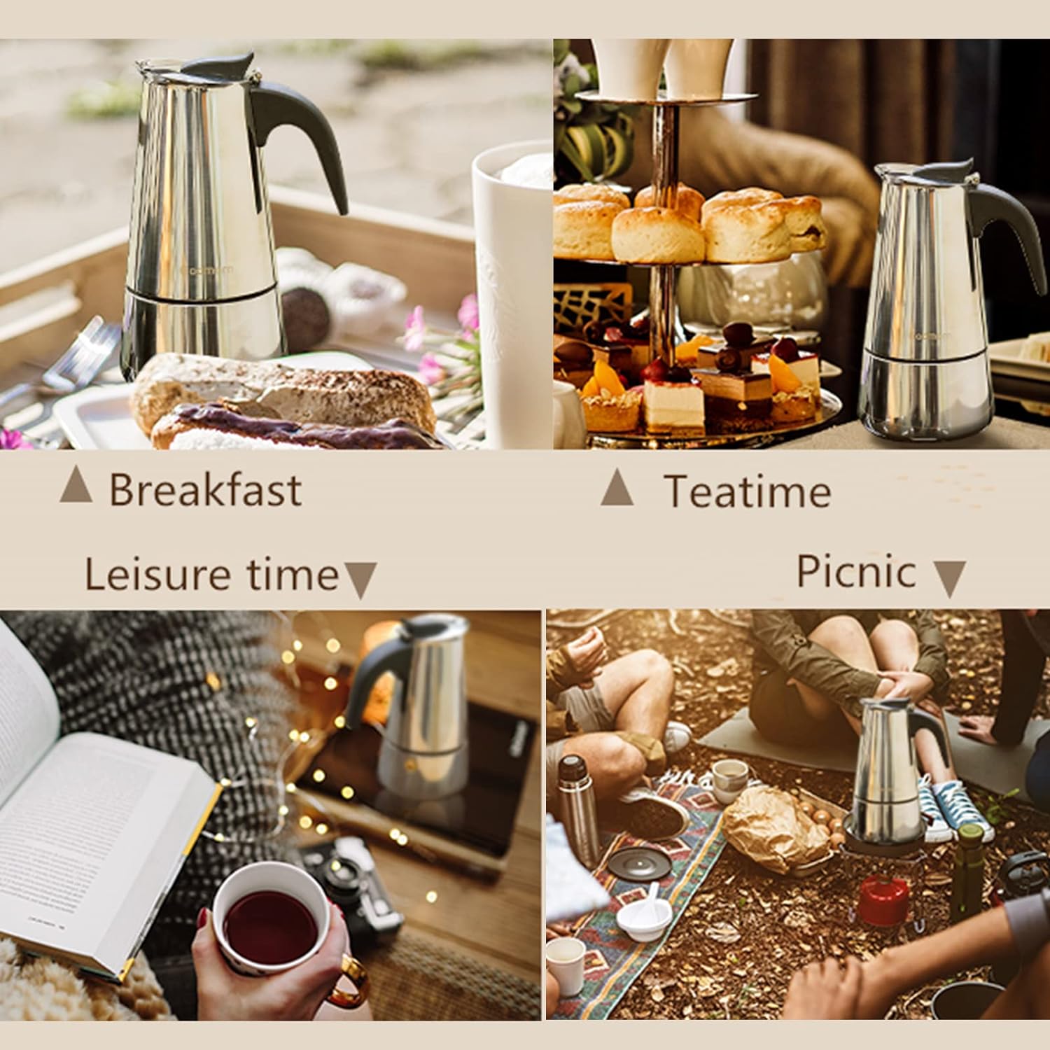 4/6/9 Cups Moka Pot Caffe Mach - Coffee Tea Mugs avis et prix