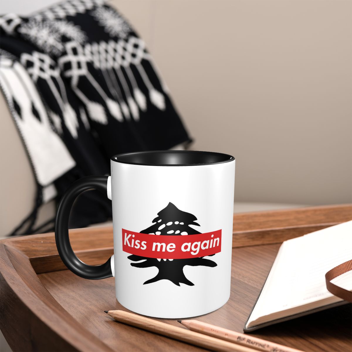 Lebanon Flag Lebanese Kiss Me  - Coffee Tea You And Me avis et prix
