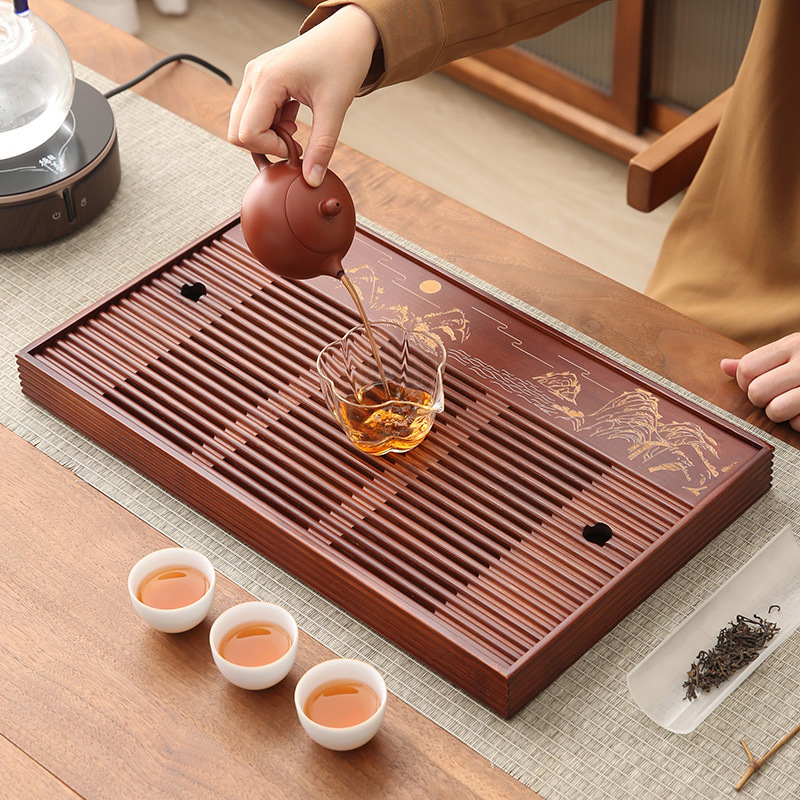 Bamboo Tea Tray Simple Househo - Bamboo Tea Tray avis et prix