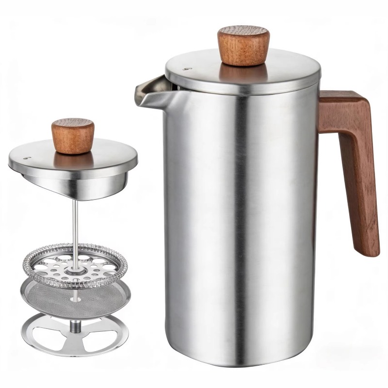 JUSTINLAU 1000ml Stainless Ste - Coffee Tea Press avis et prix