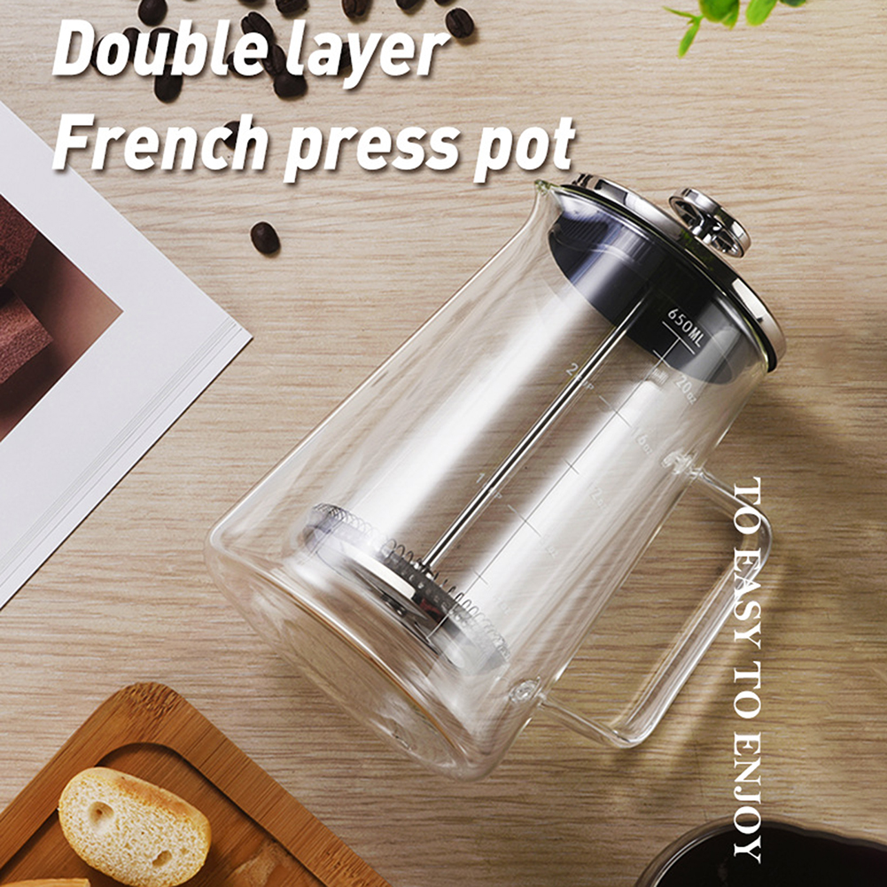 Double Layers French Press Pot - Coffee Tea Press avis et prix