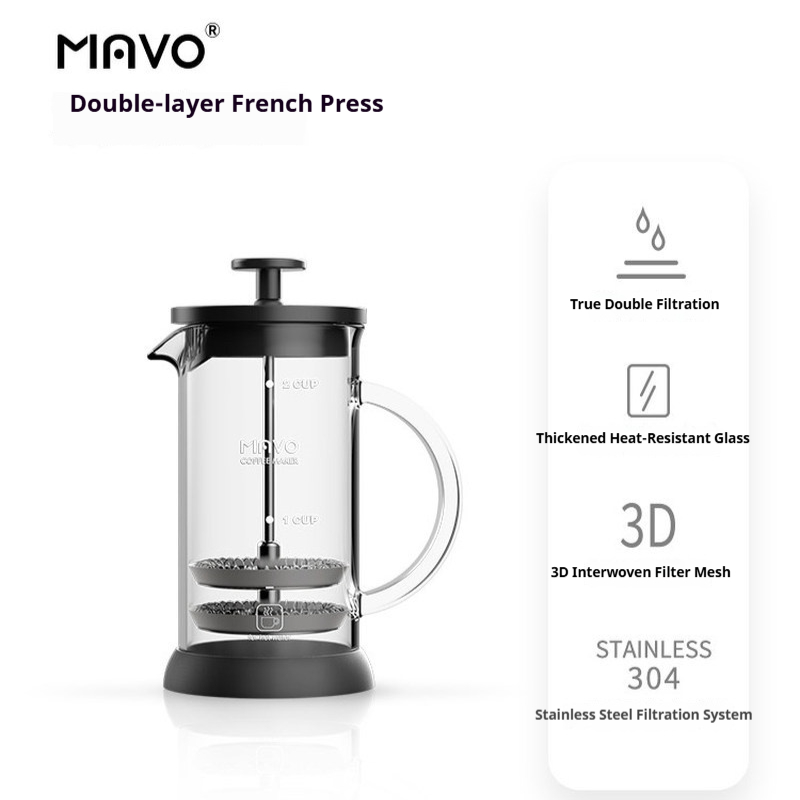 MAVO French Press Coffee Maker - Coffee Tea Press avis et prix