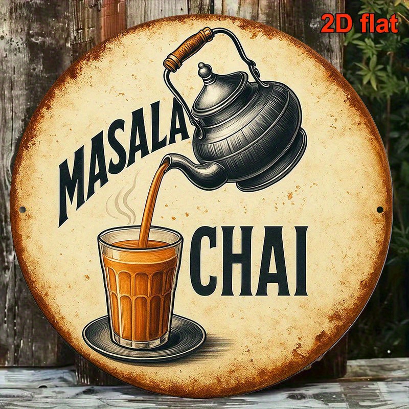 Masala Chai Metal Sign Vintage - Coffee Tea Recipe avis et prix
