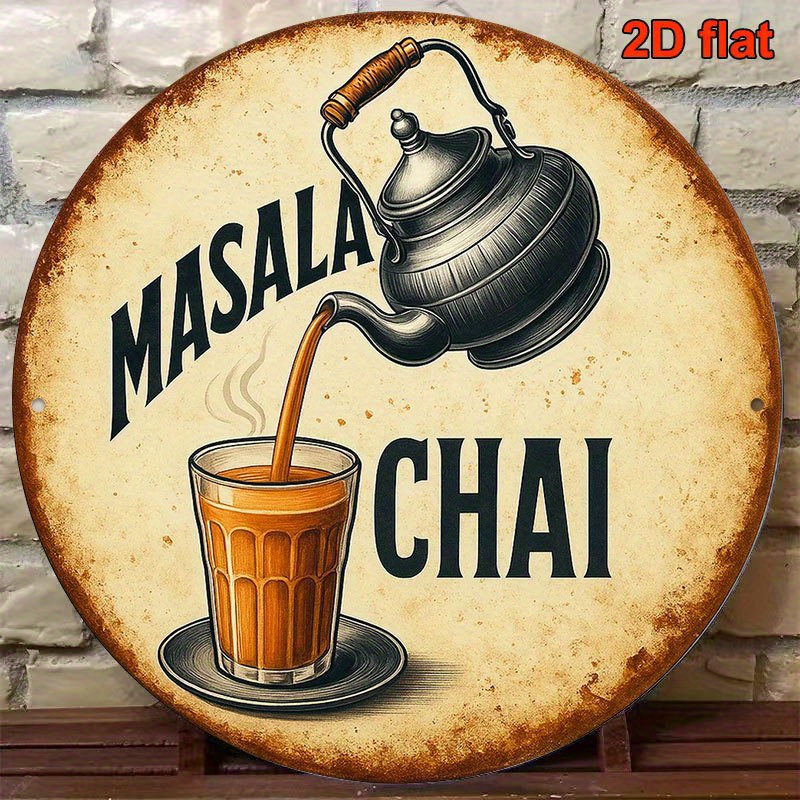 Masala Chai Metal Sign Vintage - Coffee Tea Recipe avis et prix