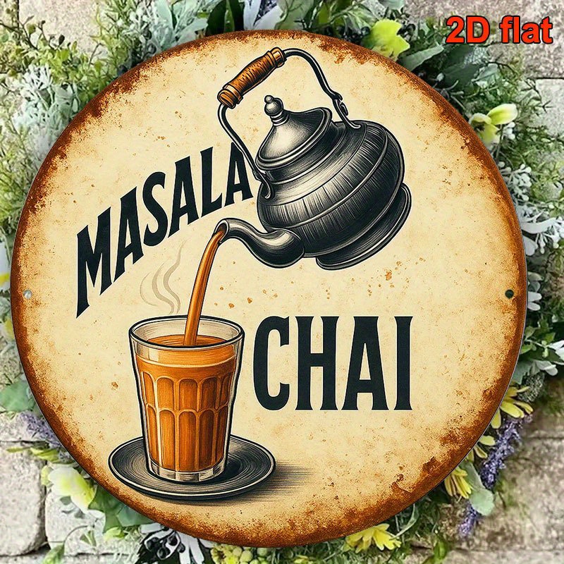Masala Chai Metal Sign Vintage - Coffee Tea Recipe avis et prix