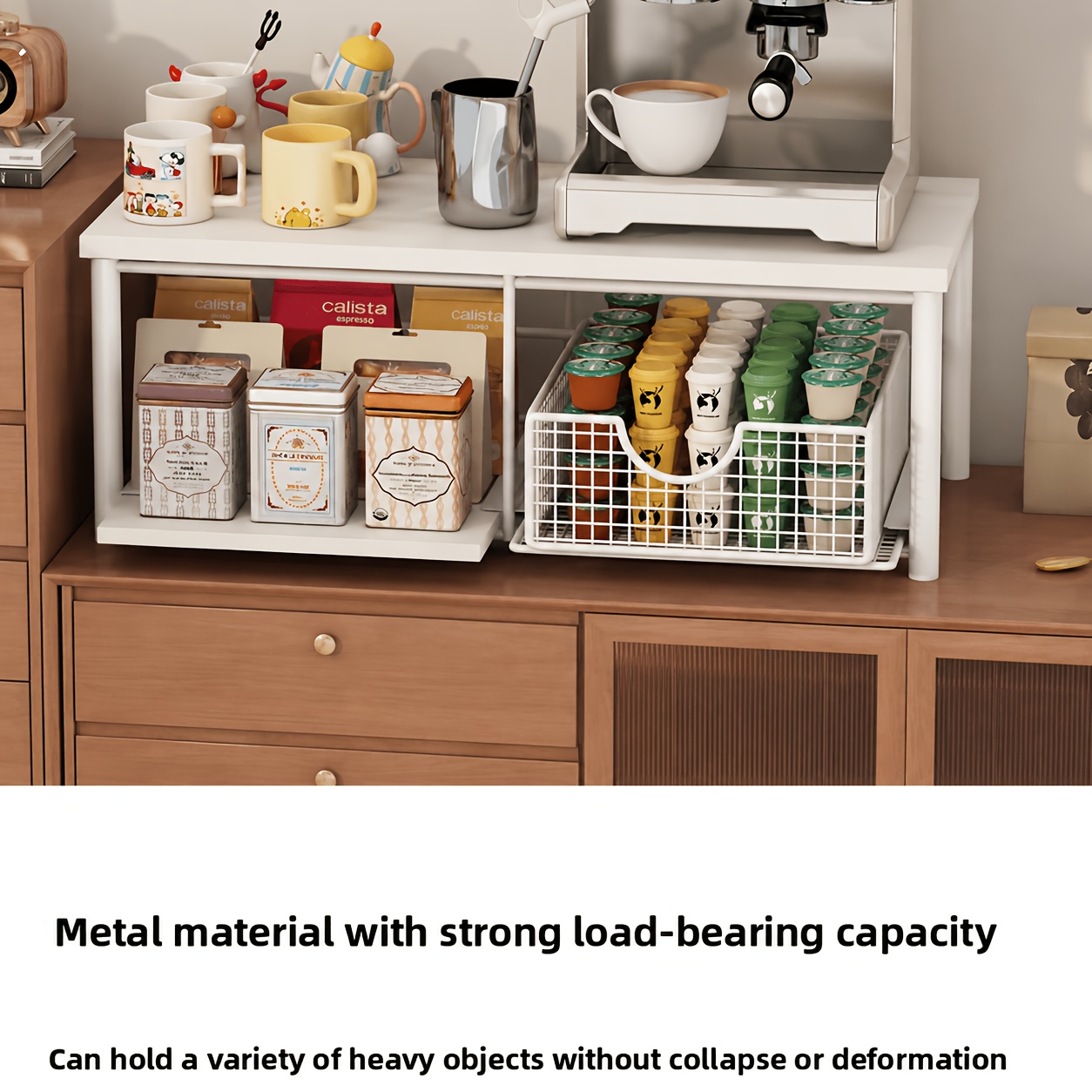 Double-tier Kitchen Worktop St - Coffee Tea Stand avis et prix
