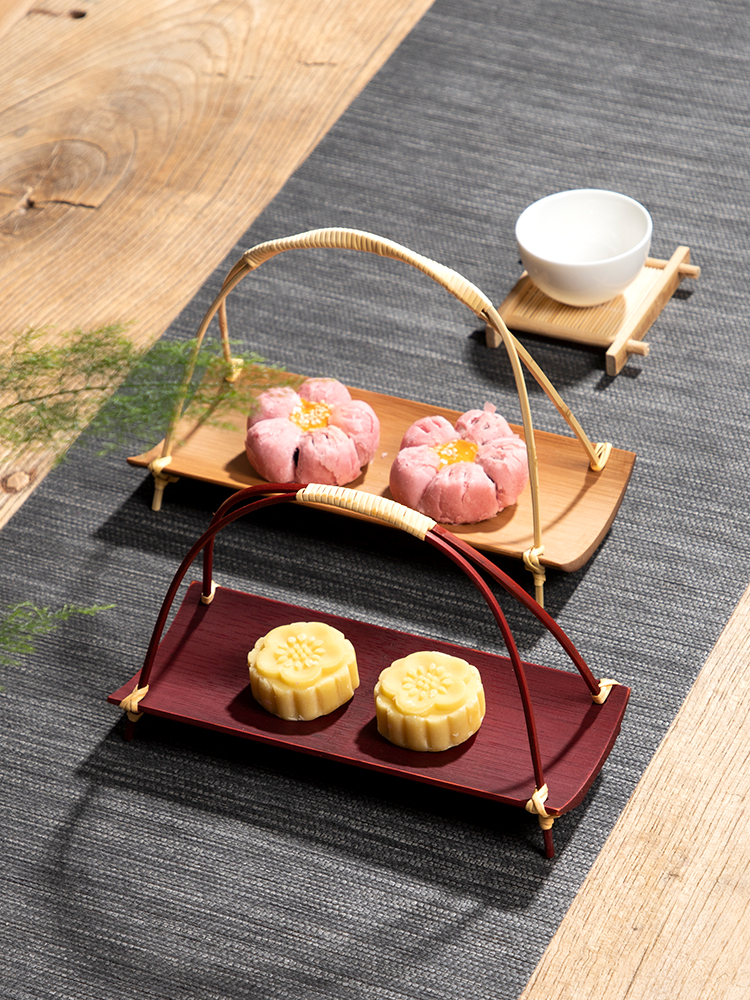 Handcrafted Bamboo Handle Frui - Bamboo Tea Tray avis et prix