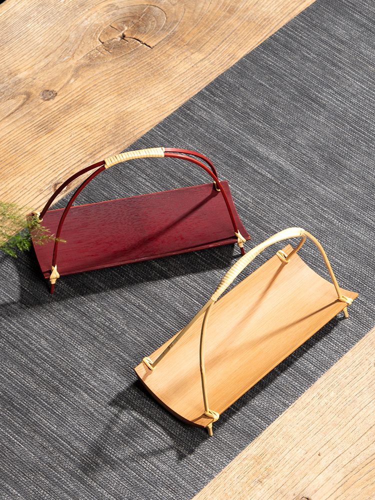 Handcrafted Bamboo Handle Frui - Bamboo Tea Tray avis et prix
