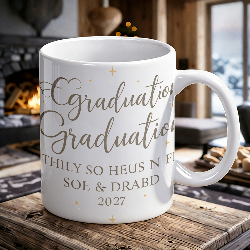 Gilded Font & Star Ceramic Mug - Coffee Tea Font avis et prix