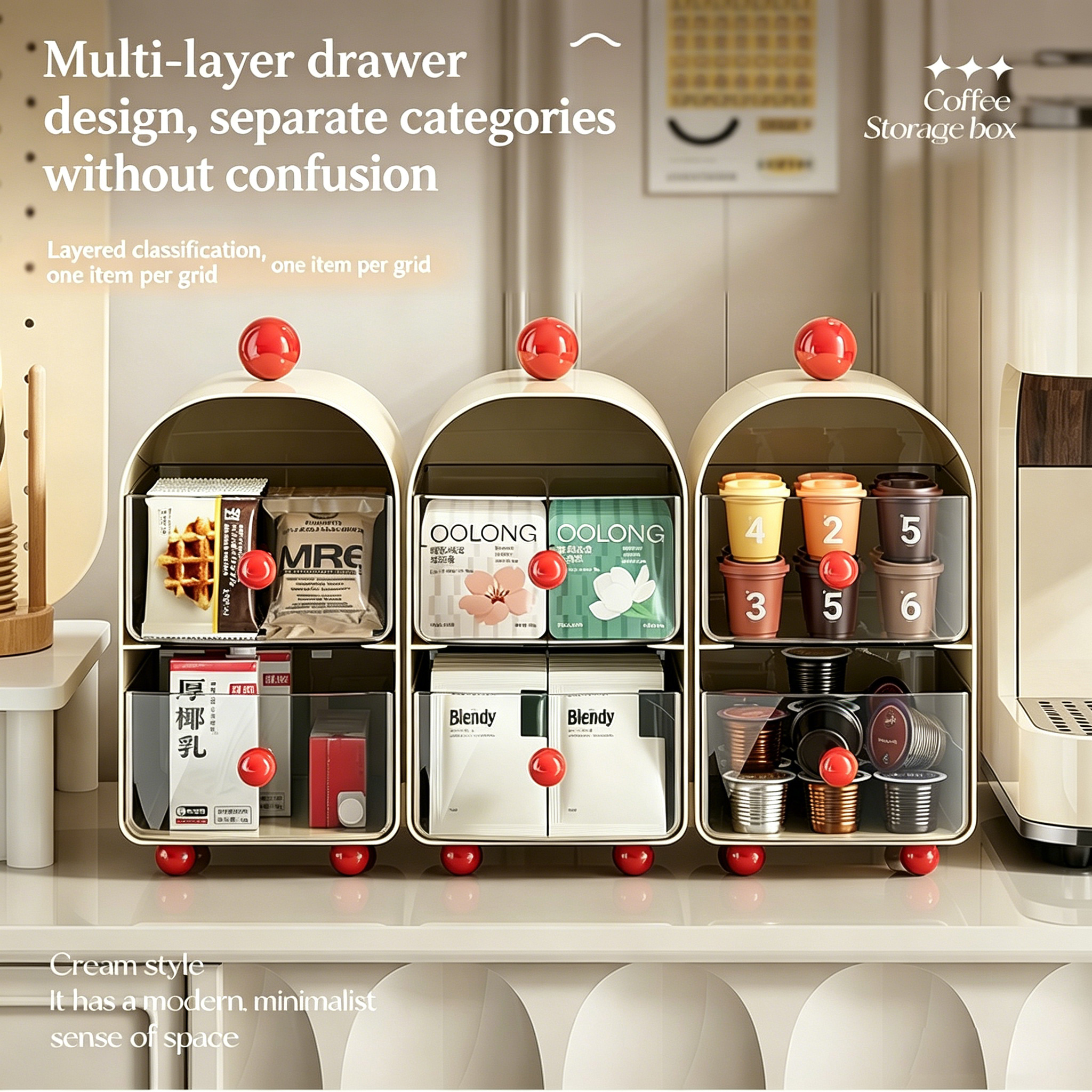 Creamy Coffee Capsule Organize - Coffee Tea Bags avis et prix