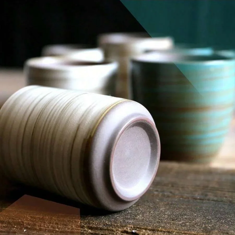 Hand-Painted Crackle Glaze Sto - Coffee Tea Gift avis et prix