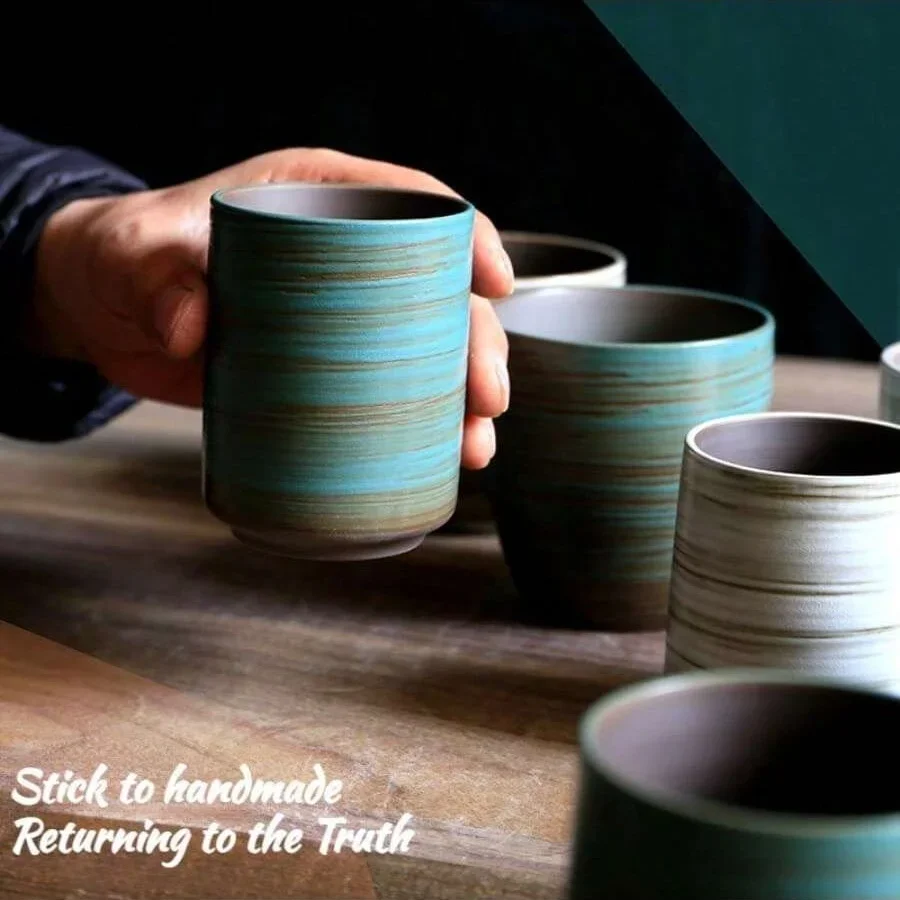 Hand-Painted Crackle Glaze Sto - Coffee Tea Gift avis et prix
