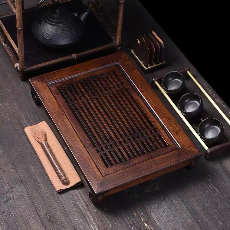 Wooden Tea Set with Water Stor - Bamboo Tea Tray avis et prix