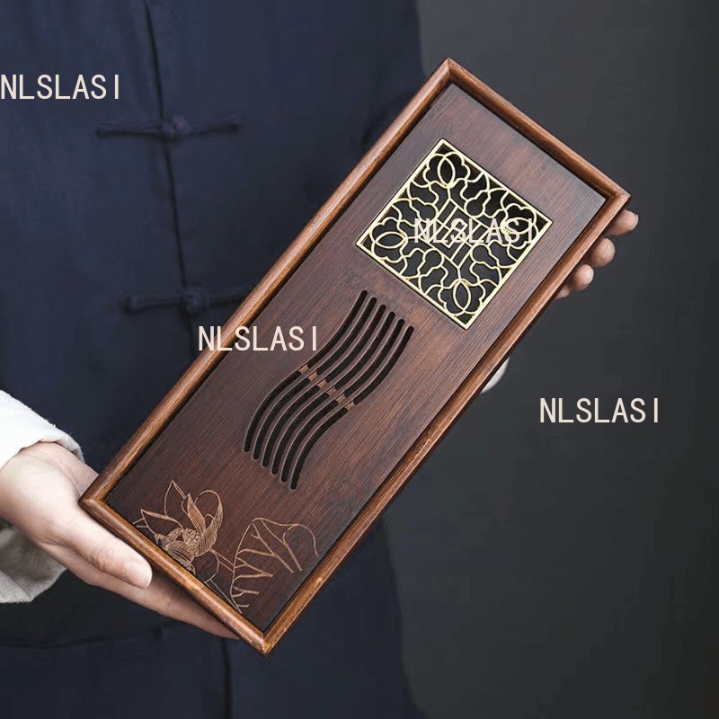 Lotus Bamboo Dry Soaking Plate - Bamboo Tea Tray avis et prix