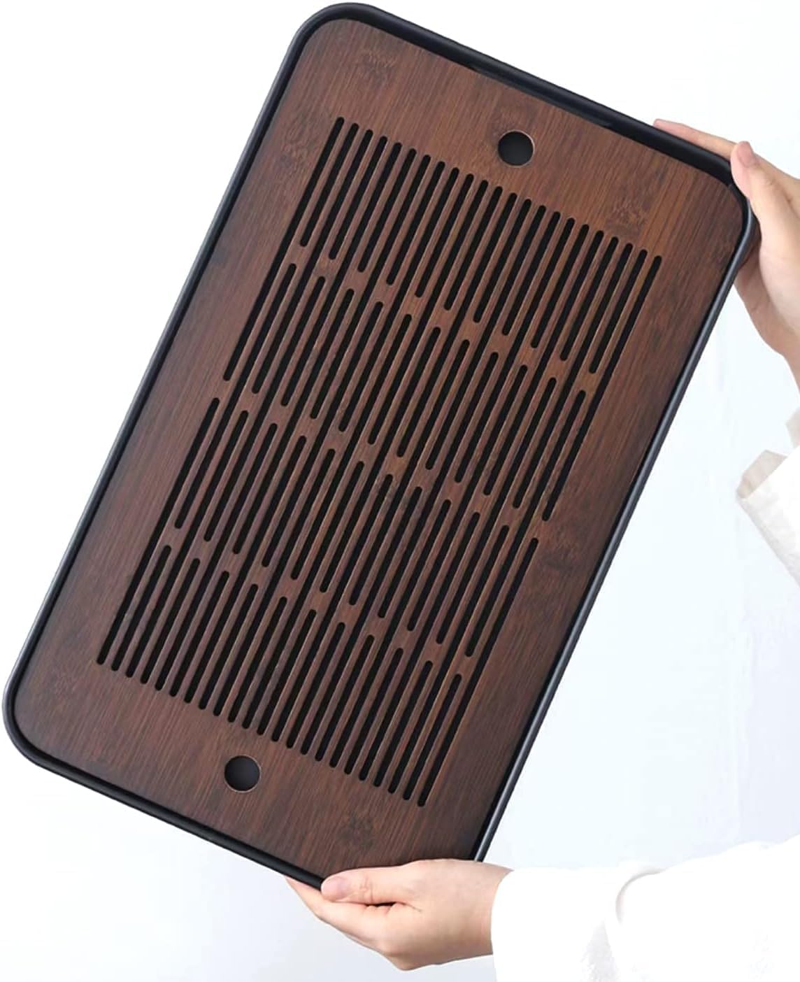 Natural Bamboo Tea Tray with H - Bamboo Tea Tray avis et prix