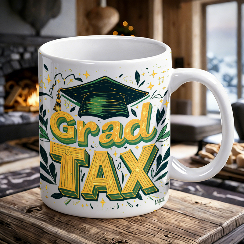 Vintage 3D Font 'Grad TAX' Cer - Coffee Tea Font avis et prix