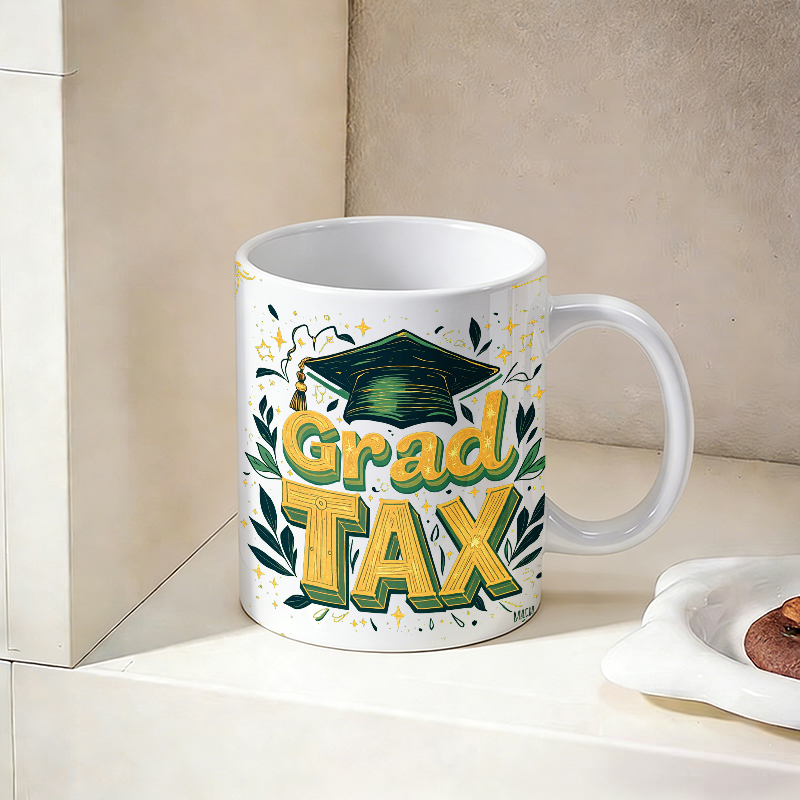 Vintage 3D Font 'Grad TAX' Cer - Coffee Tea Font avis et prix