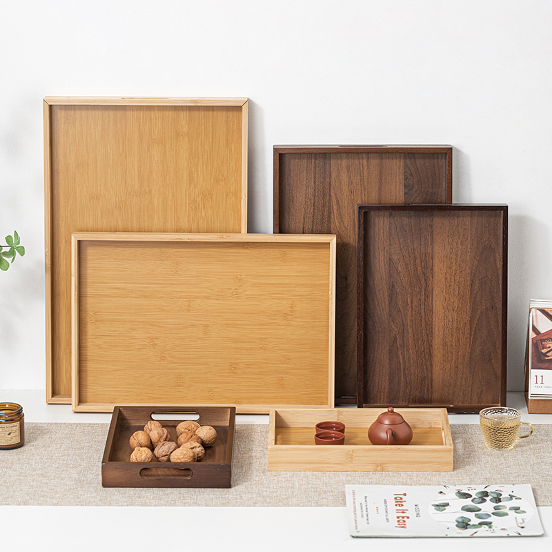 Large Size Rectangular Bamboo  - Bamboo Tea Tray avis et prix