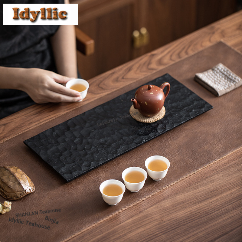 Walnut Wood Carbonized Tea Tra - Coffee Tea Stand avis et prix