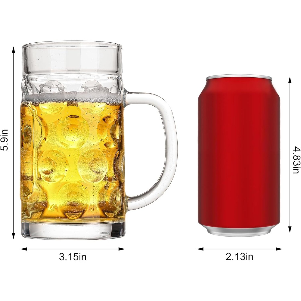 20oz Large Beer Mugs Set of 2, - Coffee Tea Gift avis et prix